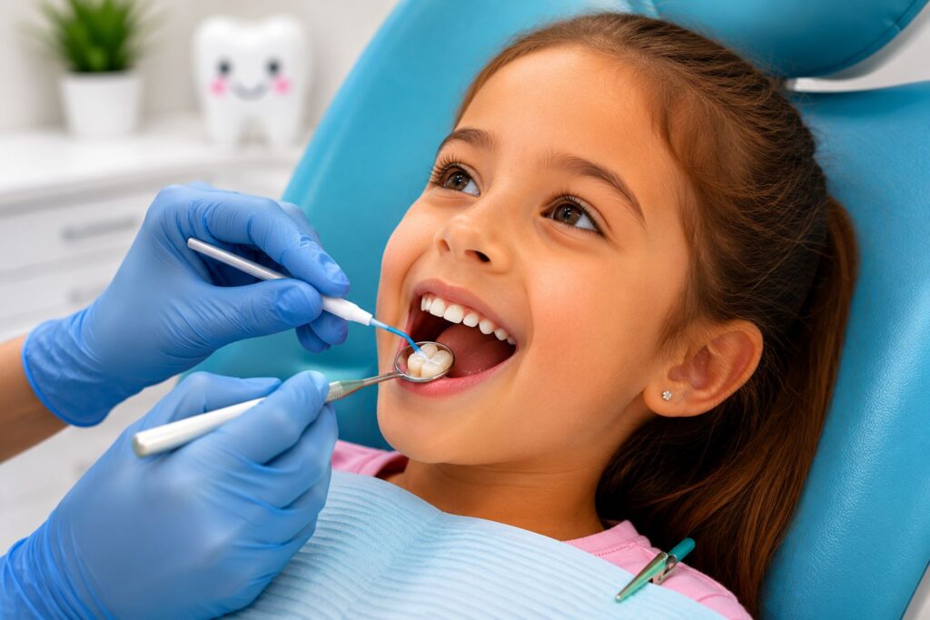 Selladores dentales intantil en Clinica Mireia Espinosa en Barcelona Odon