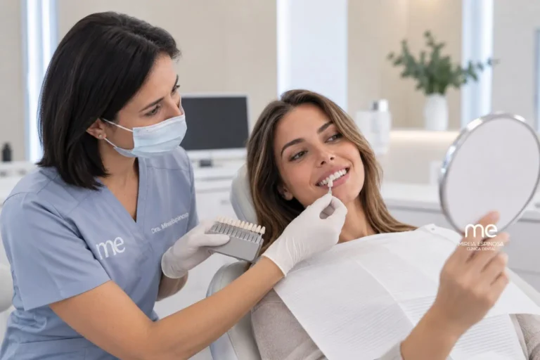 Diente oscuro la solución es carilla de composite en Clinica Dental Mireia Espinosa (Barcelona)